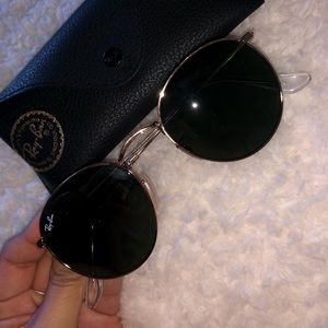 Gold Ray Ban Sunglasses